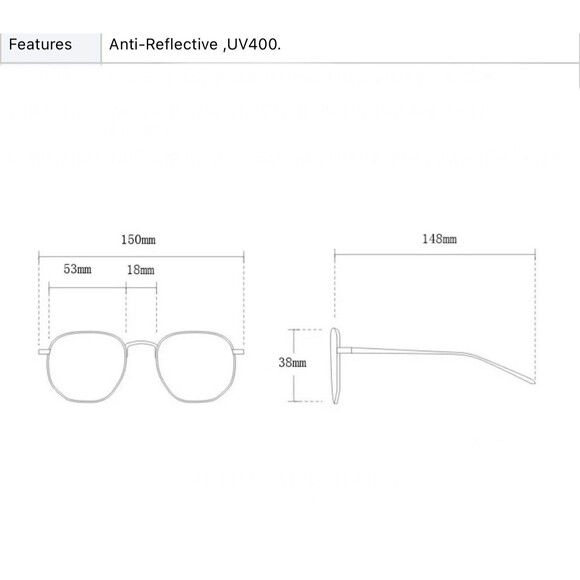2024 Luxury Brand Designer Square Hollow Out Sunglasses - Picture 5 of 5
